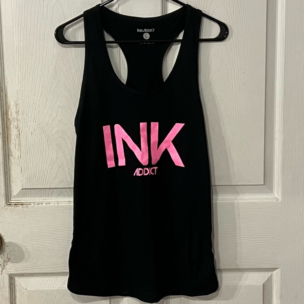 Ink Addict Racerback Tank Top Large NEW!